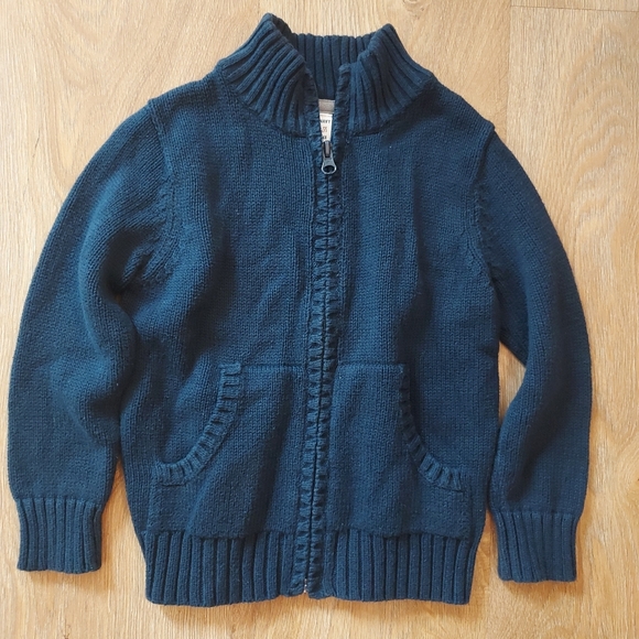 4T Toddler Boy BUNDLE Navy Knit Sweater, Button Down Shirts, Vest Suit, Short - Picture 2 of 16